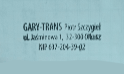 Gary-trans Piotr Szczygieł